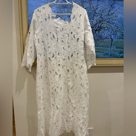 Anthropologie Inspired- one size fits most lace coverup - Picture 2 of 5